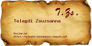 Telegdi Zsuzsanna névjegykártya